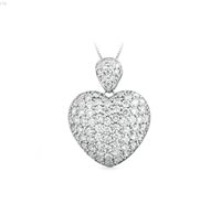 Collana Donna in Oro bianco Diamante CikOrefice Gioielli CIOCUO53/1